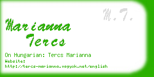 marianna tercs business card